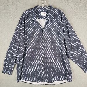 TAYION By Montee Holland Dress Shirt Mens 2XL Polka‎ Dot Collared Button-Up